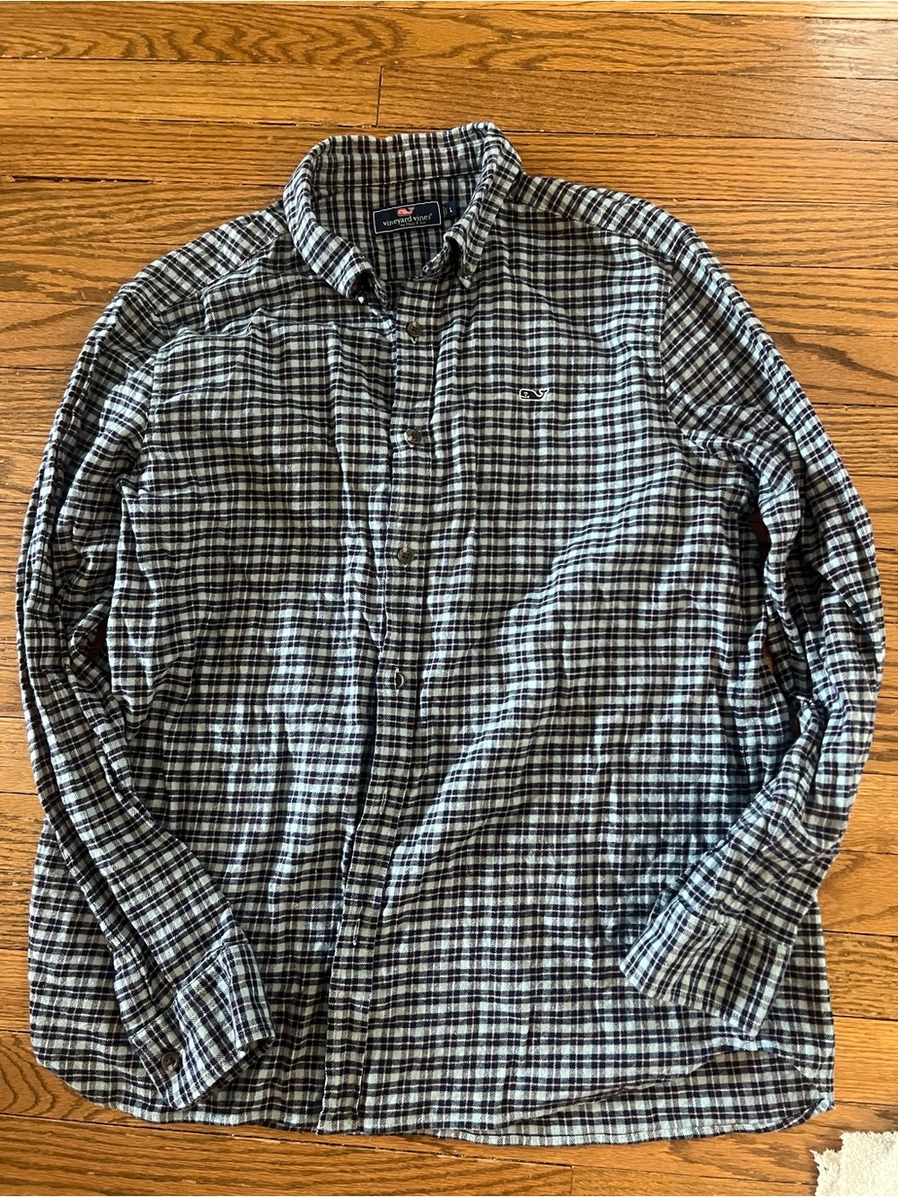Vineyard Vines Blue and pink  Plaid Button-Down Shirt